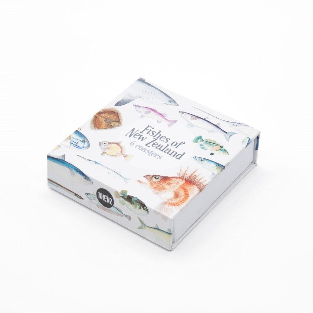 Fishes of NZ Set of 6 Coasters in gift box