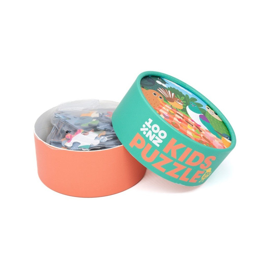Picnic Tweets Kids Puzzle tin with lid off