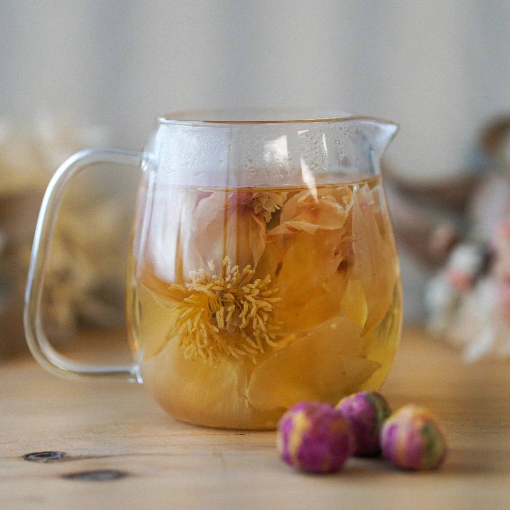 Blooming Tea Affirmation Greeting Card (Tea Ball)