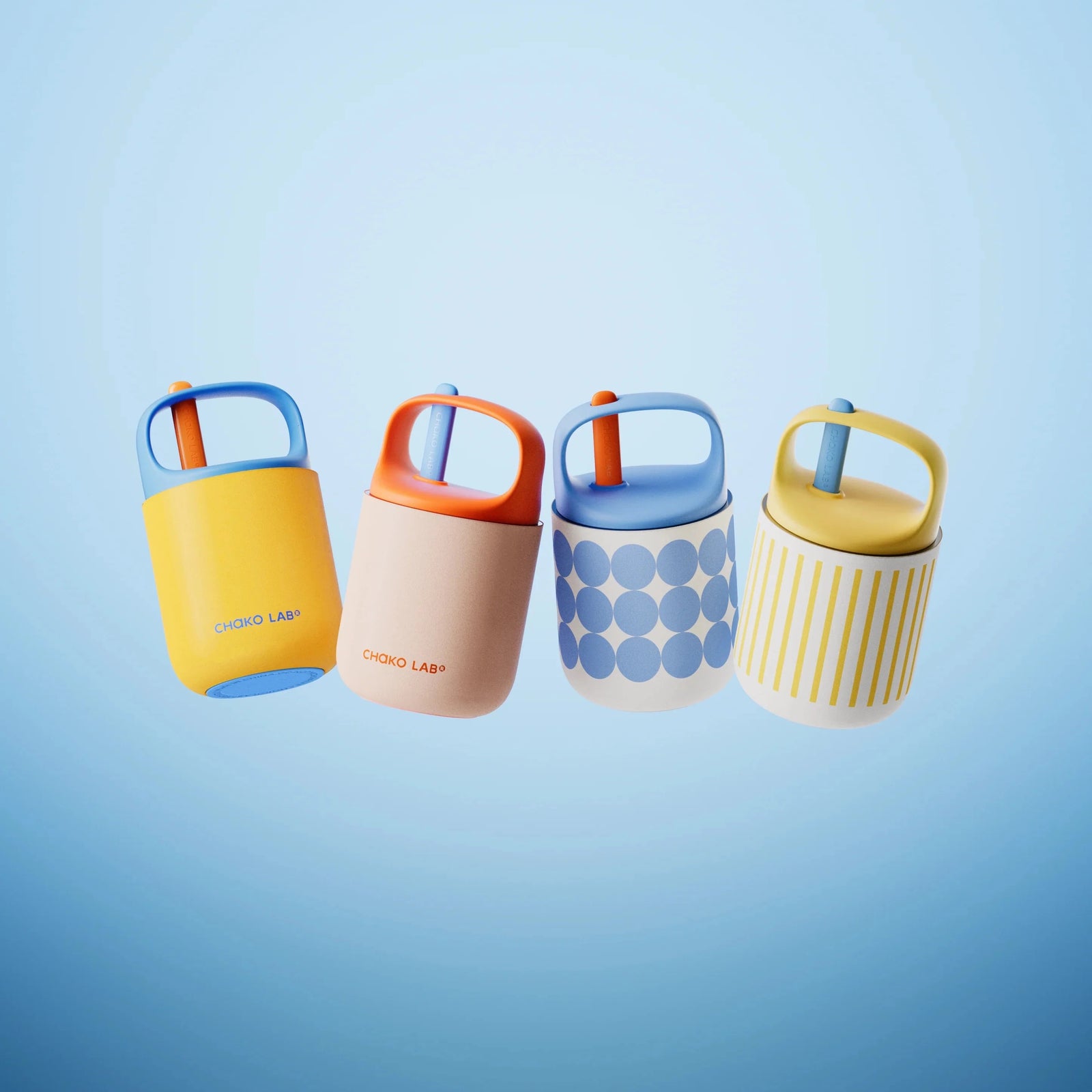 Chako Lab | Bao Bao Cup 450ml - White/Yellow