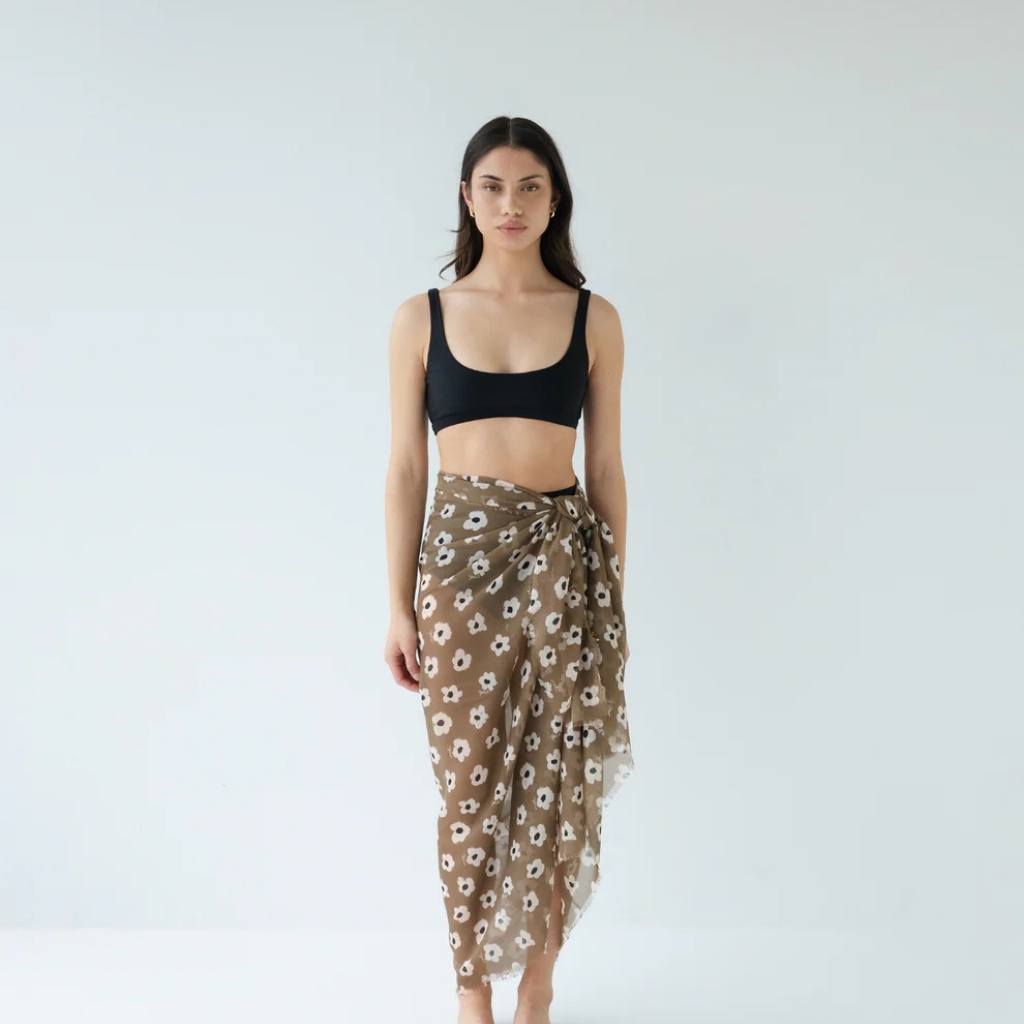 Daisy Day Maxi Scarf Moss