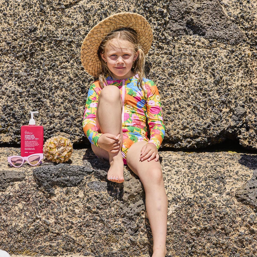 Kip & Co | Follow The Sun Yellow Long Sleeve Bathers