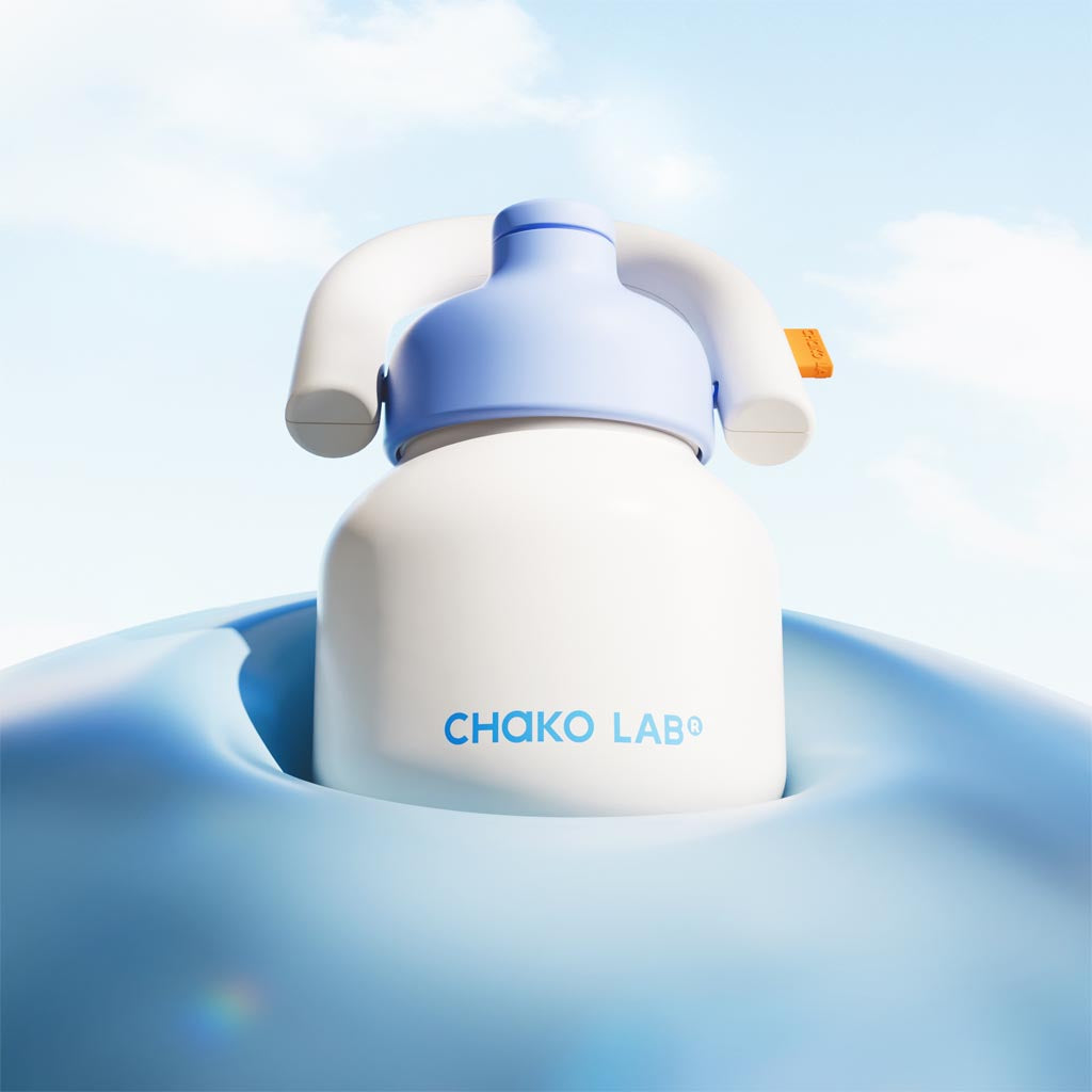 Chako Lab | Linlin Kettle Water Bottle 1L - Stainless - White