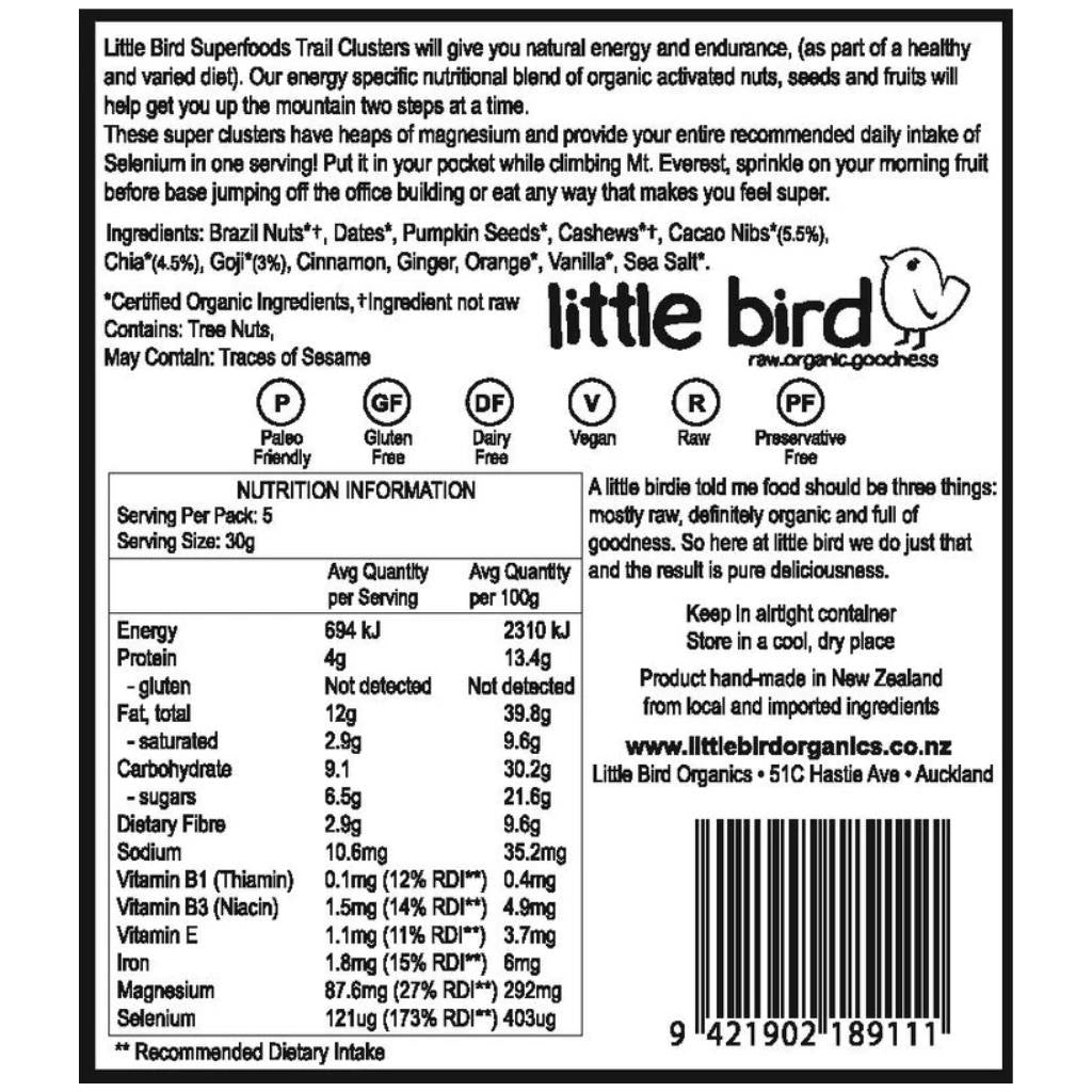 Little Bird Organics | Clusters Superfood Trail