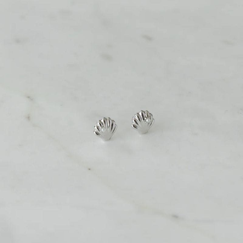 SOPHIE | Super She Shell Studs - Silver