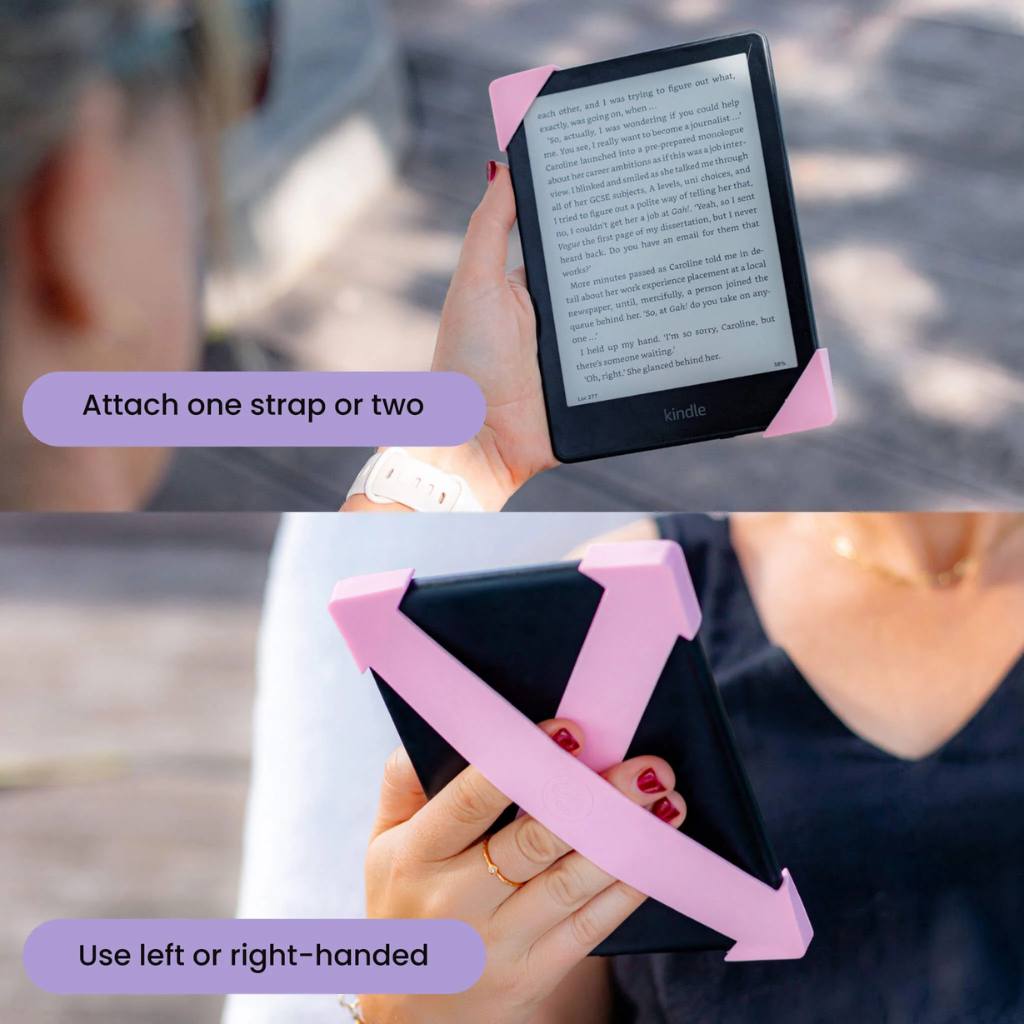 Strapsicle | Straps for Kindle - Black – Set Of Two - Small