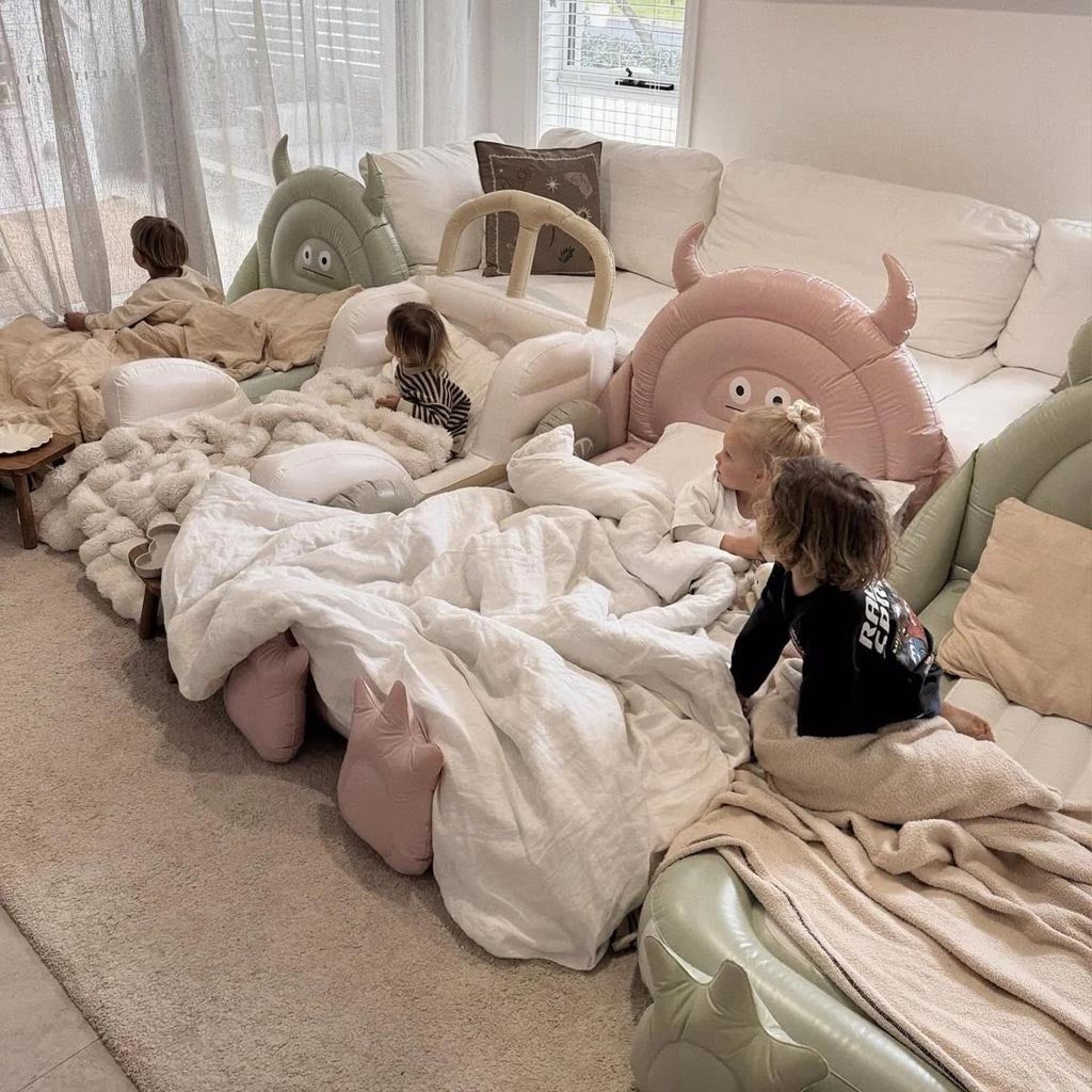 SunnyLife | Kids Sleepover Bed Monster Pink