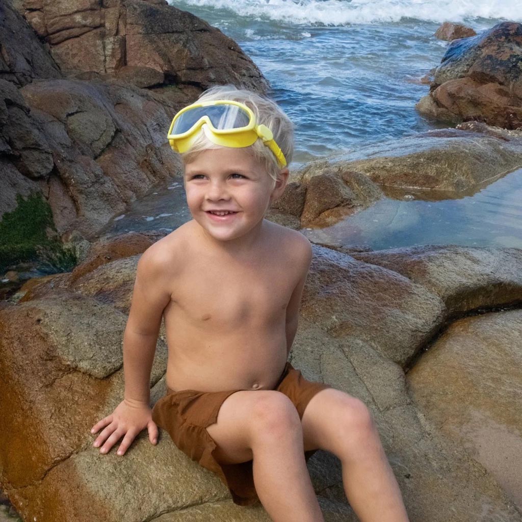 SunnyLife | Kids Swim Mask Salty the Shark Neon Yellow