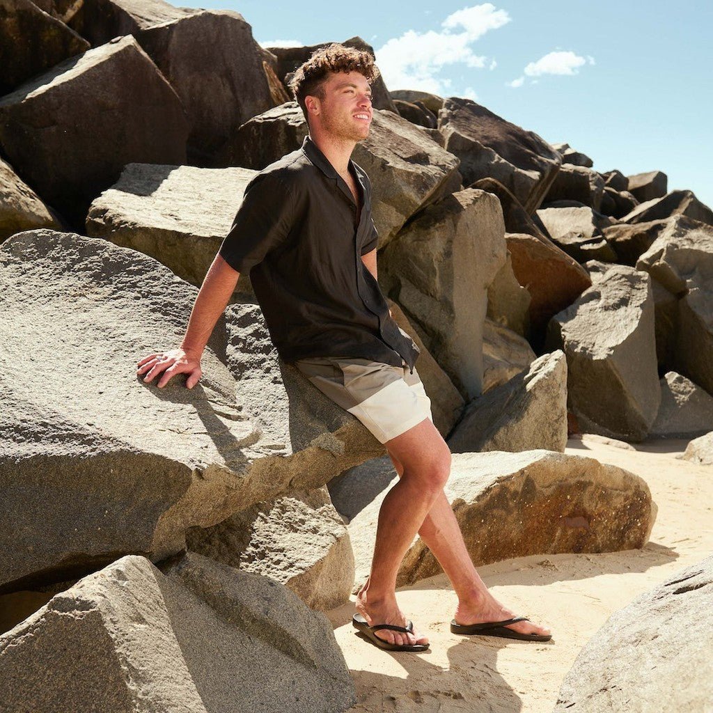 Archies Support Jandals | Classic - Black - Cove. Beach Essentials