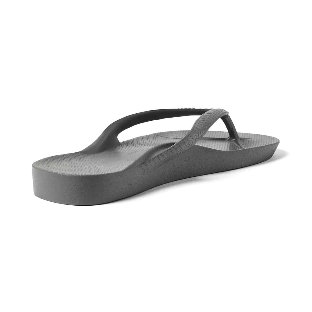 Archies Support Jandals | Classic - Charcoal - Cove. Beach Essentials