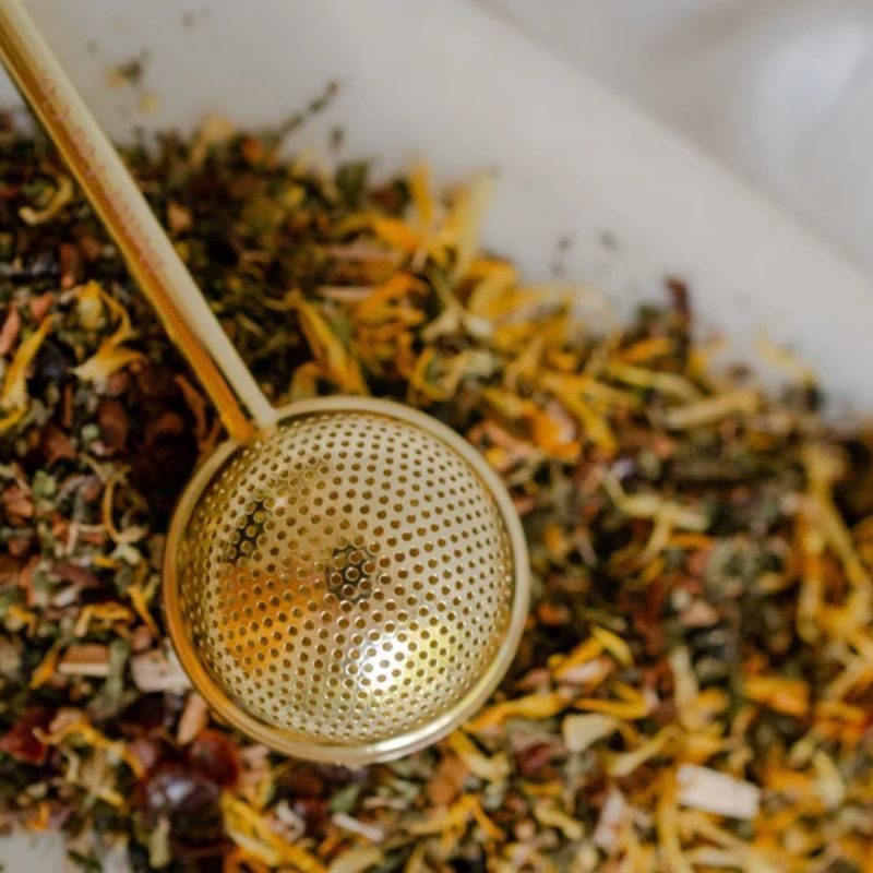 Better Tea Company Teapot Infuser Gold - Cove. Beach Essentials