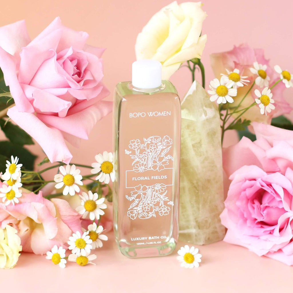 Bopo Women | Floral Fields Luxury Bath Oil - Cove. Beach Essentials