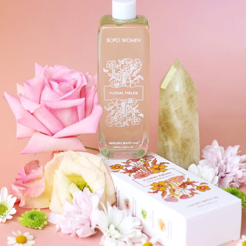 Bopo Women | Floral Fields Luxury Bath Oil - Cove. Beach Essentials