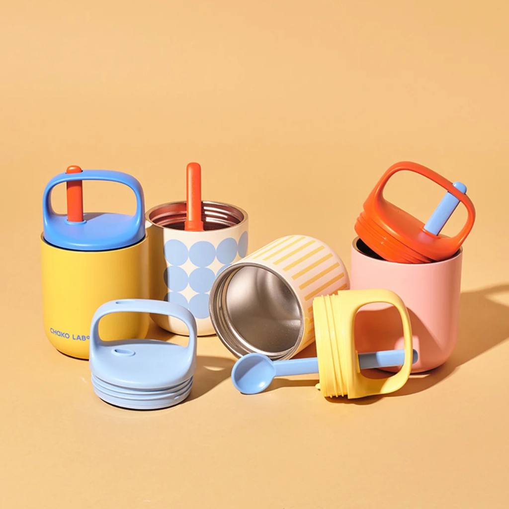 Chako Lab | Bao Bao Cup 450ml - Pink/Orange - Cove. Beach Essentials