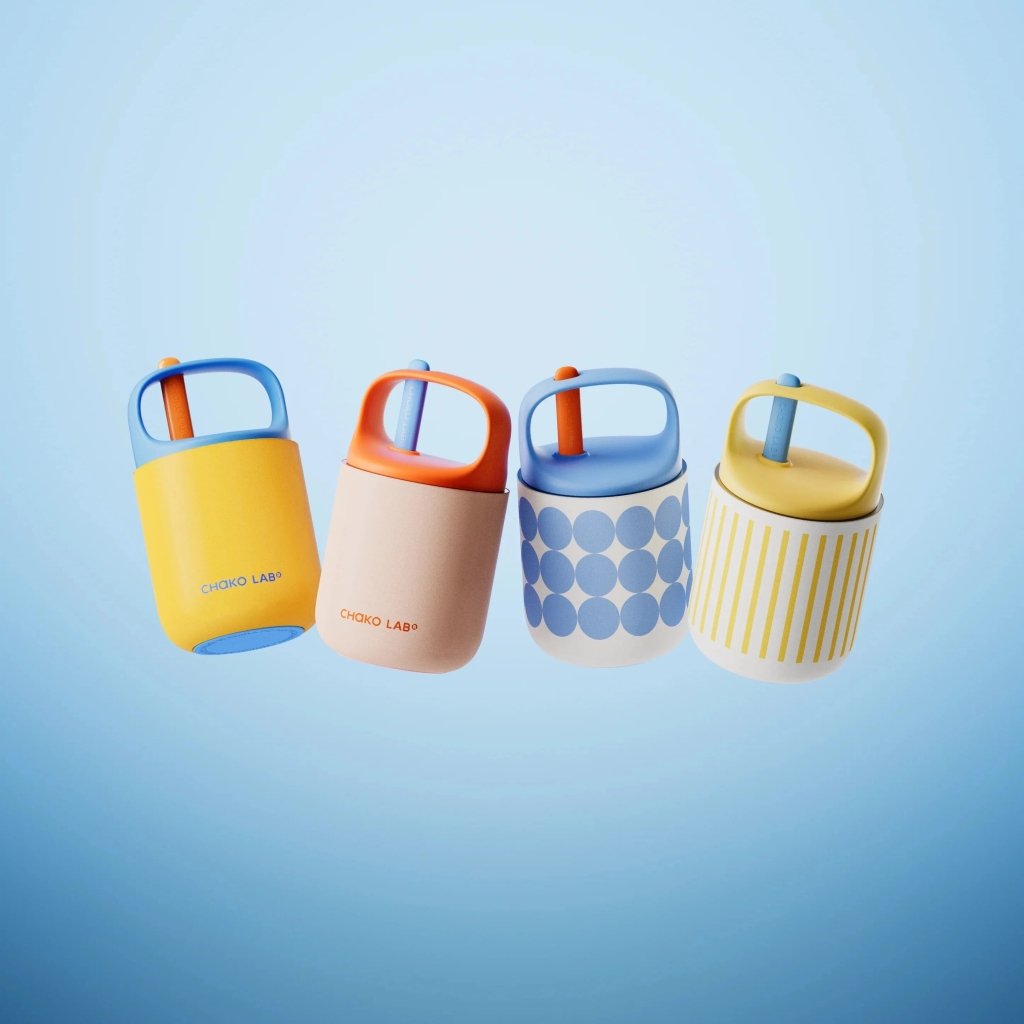 Chako Lab | Bao Bao Cup 450ml - White/Yellow - Cove. Beach Essentials
