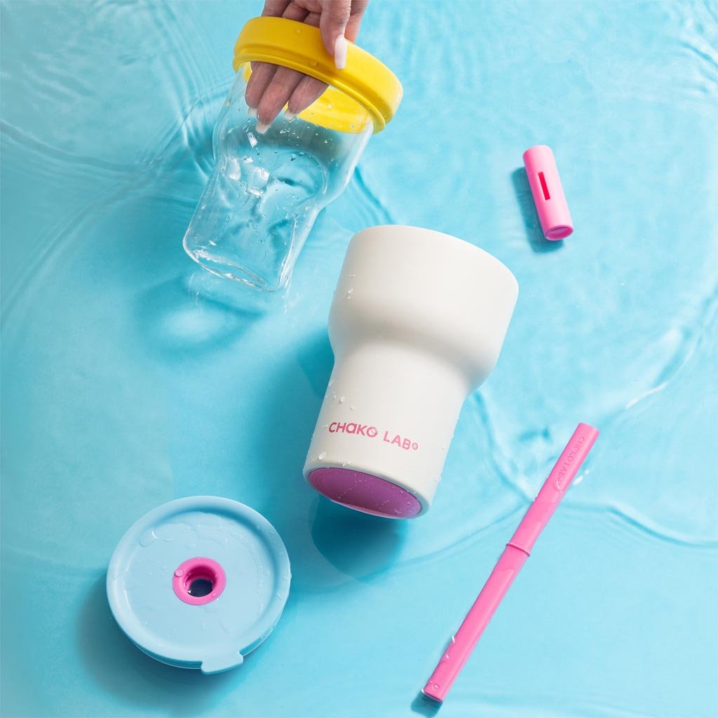 Chako Lab | Dual Layer Tumbler 570ml - Pink/Purple - Cove. Beach Essentials