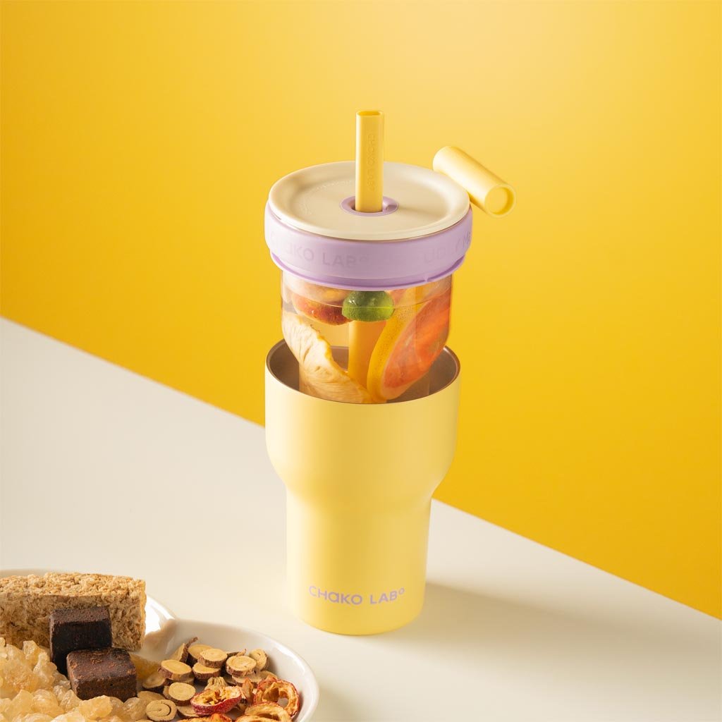 Chako Lab | Dual Layer Tumbler 570ml - Pink/Purple - Cove. Beach Essentials