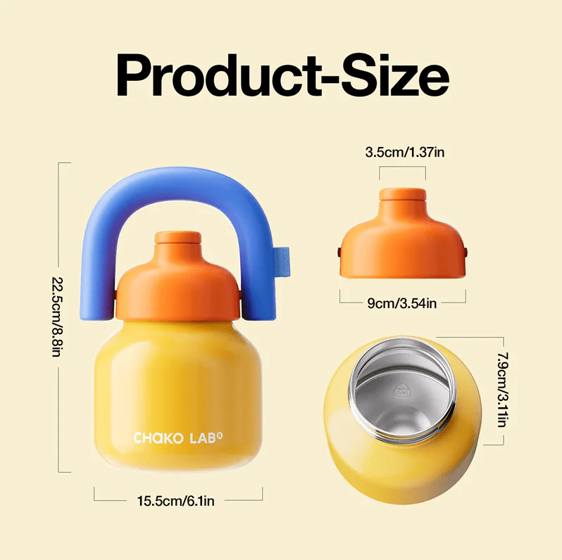 Chako Lab | Linlin Kettle Water Bottle 1150ml - Yellow - Cove. Beach Essentials