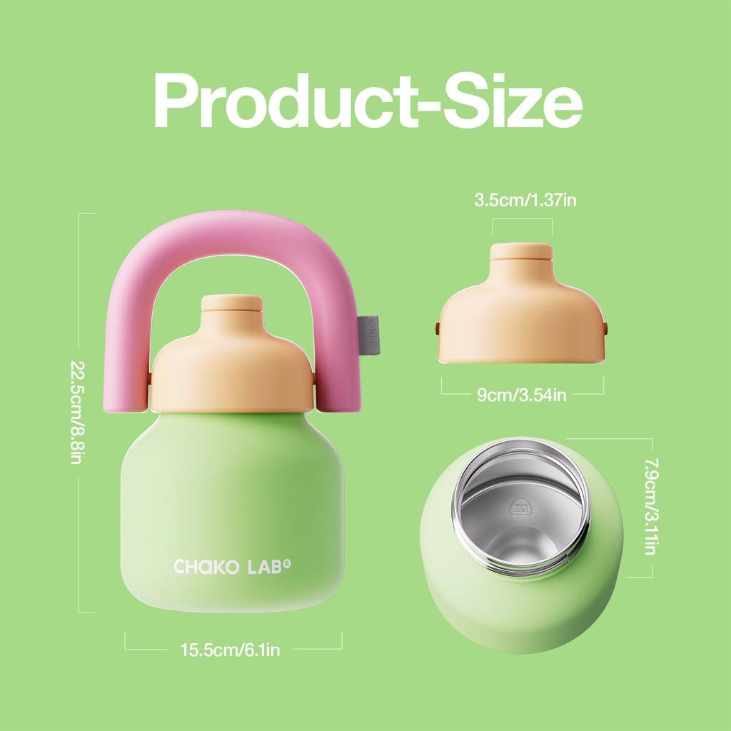 Chako Lab | Linlin Kettle Water Bottle 1L - Stainless - New Green - Cove. Beach Essentials