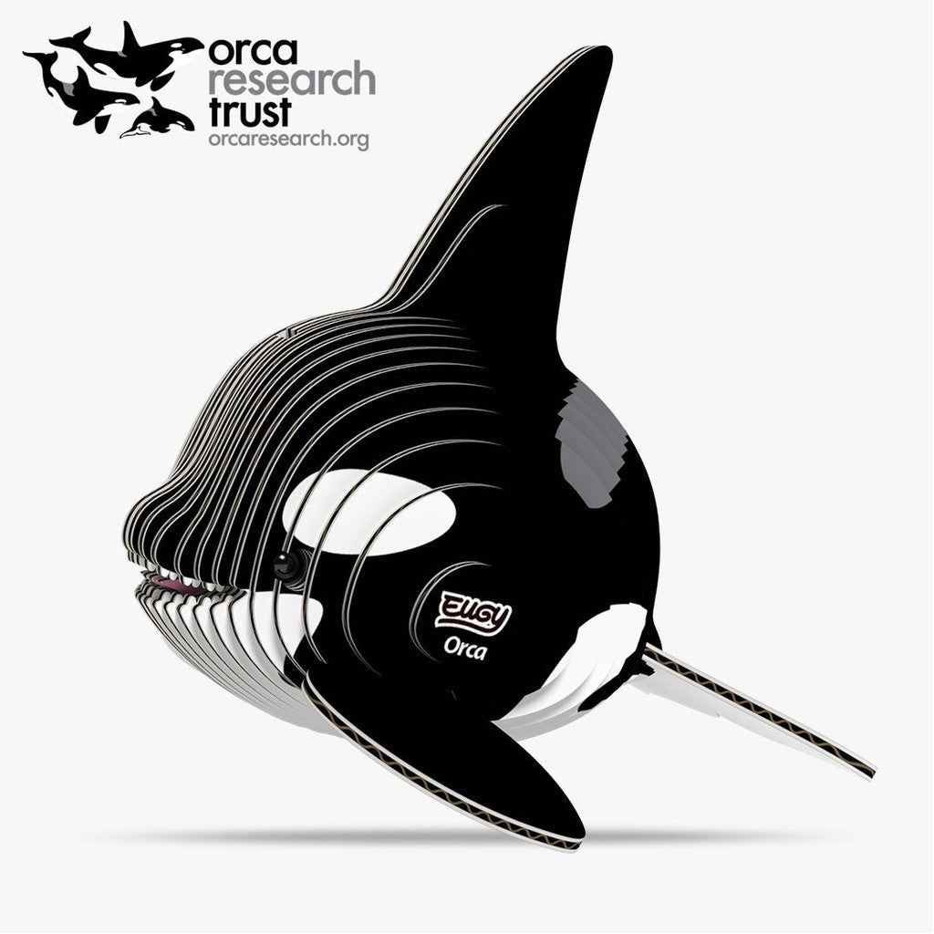 Built EUGY Orca 3D paper puzzle