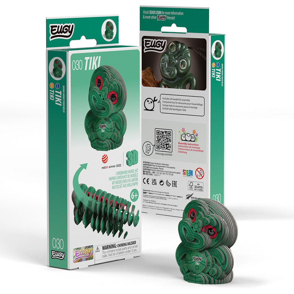 EUGY Tiki 3D puzzle in its box