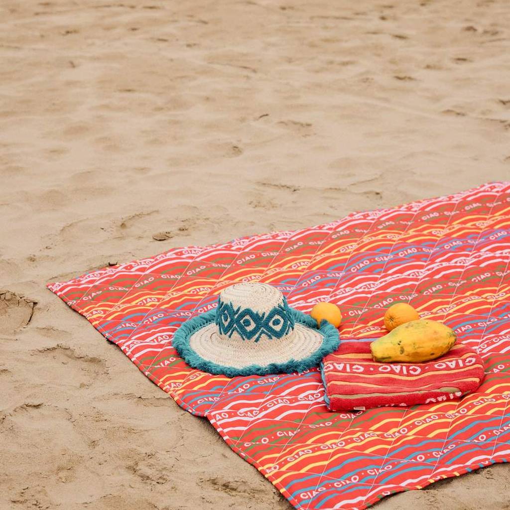 Kip & Co | Ciao Stripe Picnic Mat - Cove. Beach Essentials