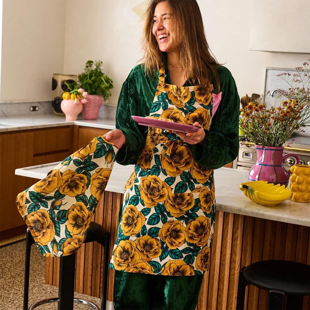 Kip & Co | Golden Peony Apron - Cove. Beach Essentials