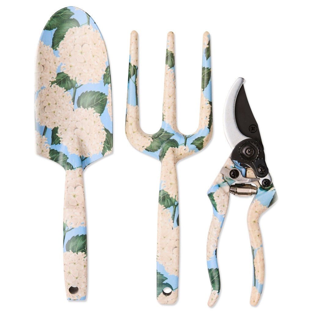 Kip & Co | Hydrangea Blue Garden Tools and Gloves Set - Cove. Beach Essentials