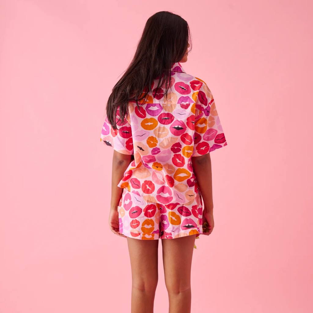 Kip & Co Kiss Me Organic Cotton Pyjama Set - Cove. Beach Essentials