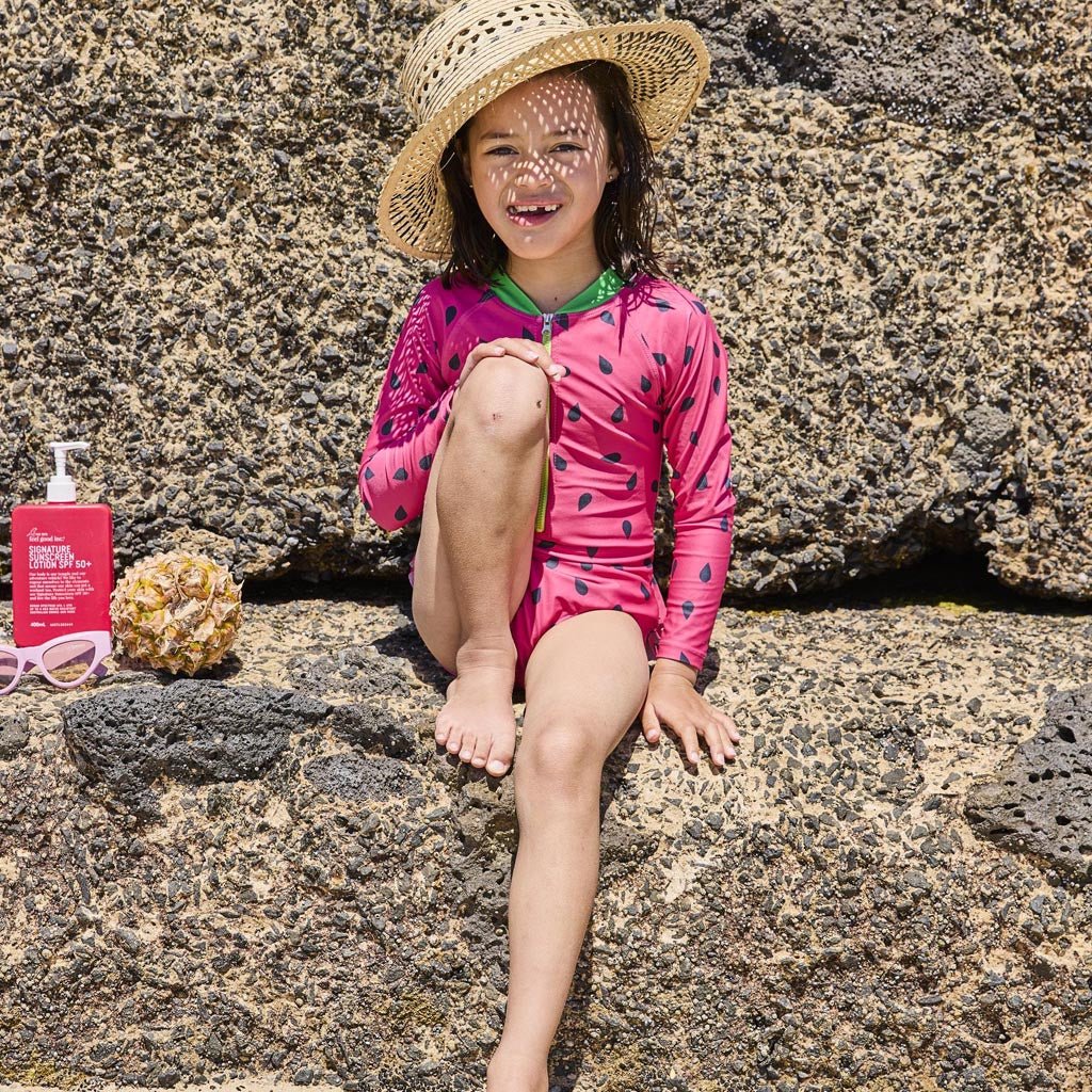 Kip & Co | Melon Long Sleeve Bathers - Cove. Beach Essentials