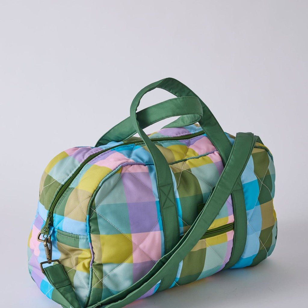 Kip & Co | Sorbet Tartan Duffle Bag - Cove. Beach Essentials
