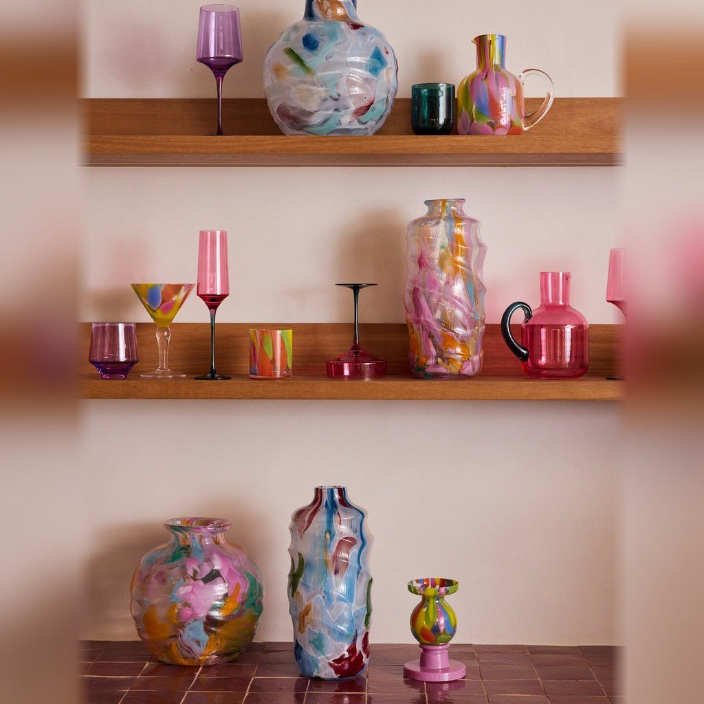 Kip & Co | Swirl Portofino Round Vase - Cove. Beach Essentials