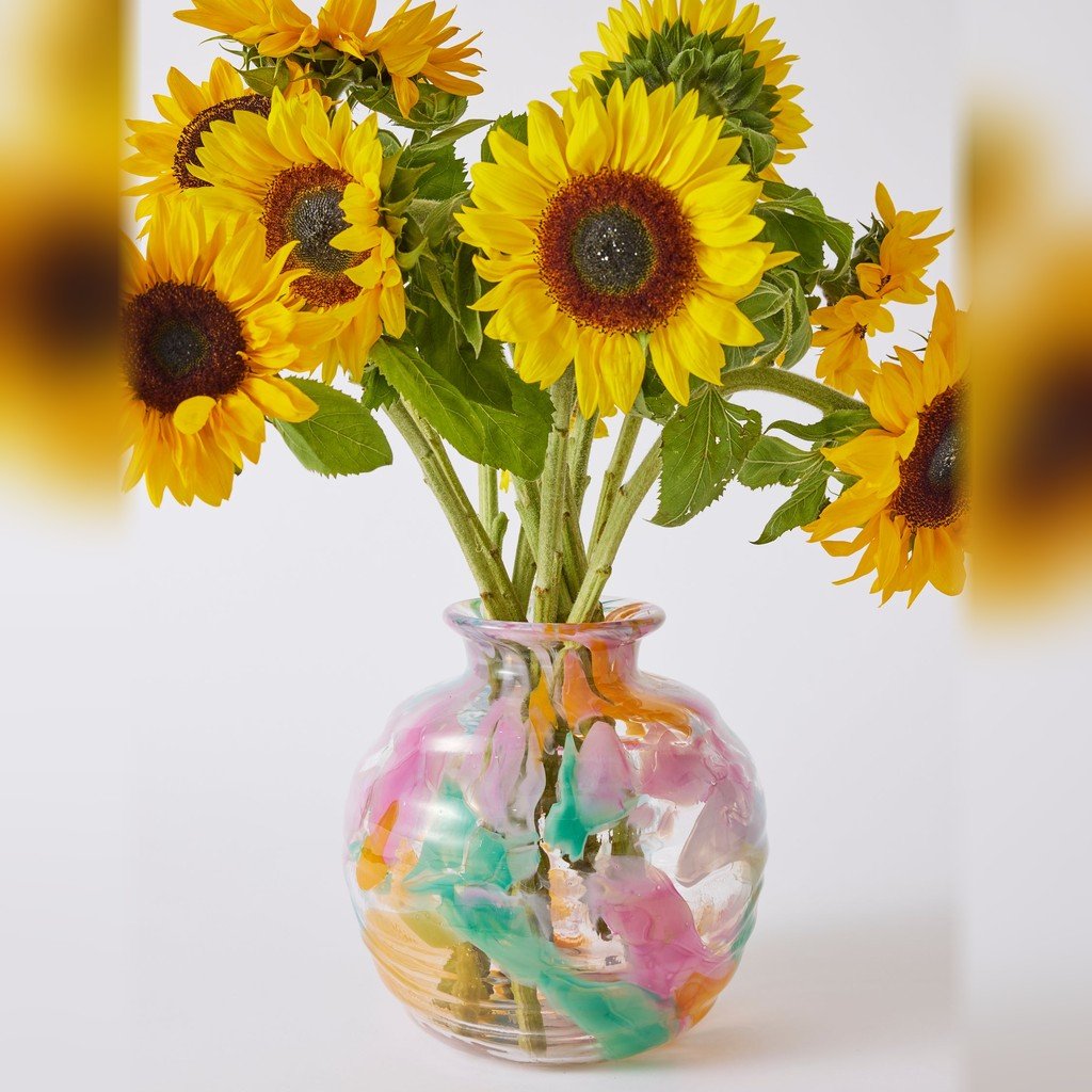 Kip & Co | Swirl Sorbet Round Vase - Cove. Beach Essentials
