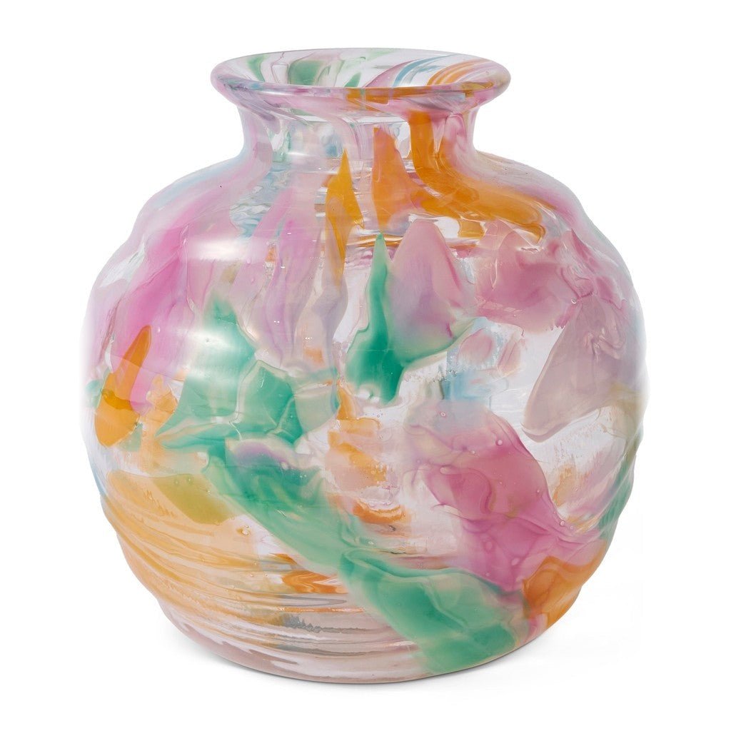 Kip & Co | Swirl Sorbet Round Vase - Cove. Beach Essentials