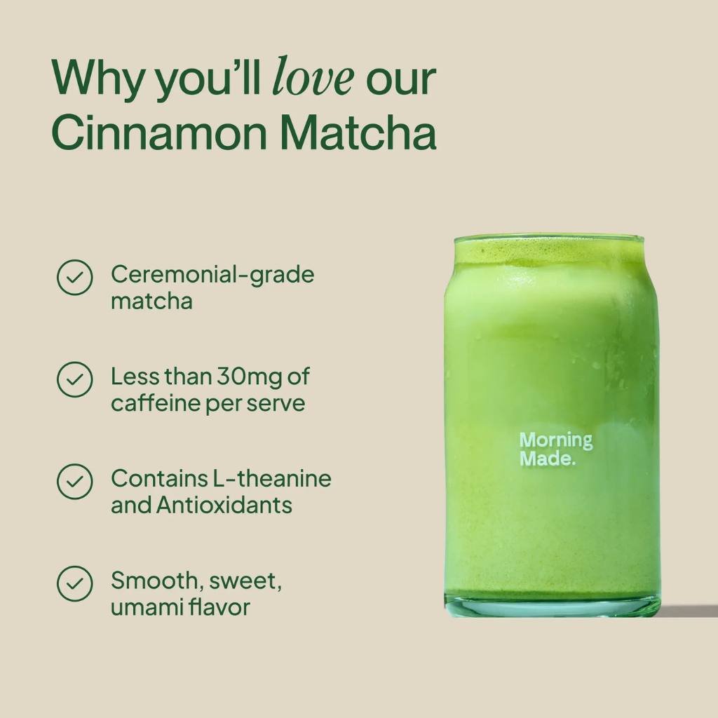 Morning Made | Matcha Latte - Vanilla Blend 240g - Cove. Beach Essentials