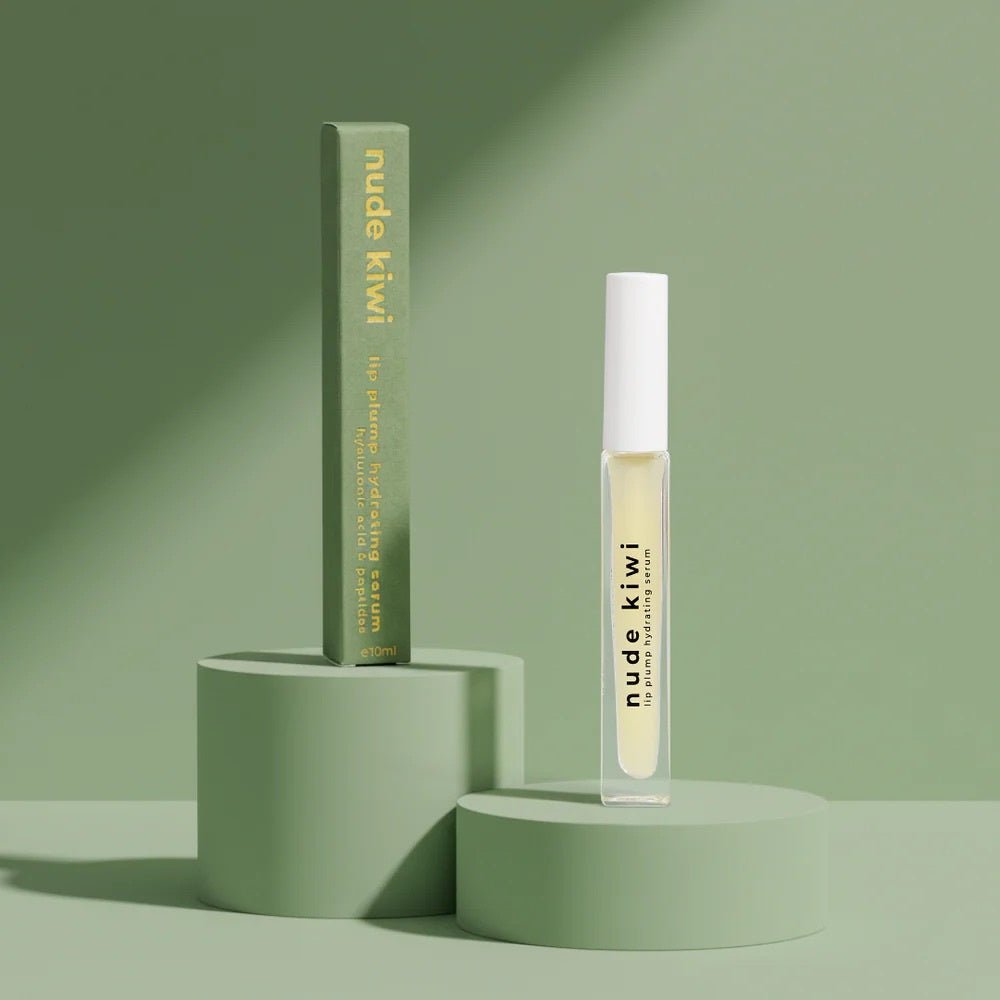 Nude Kiwi | Lip Plump Hydrating Serum 10ml - Cove. Beach Essentials