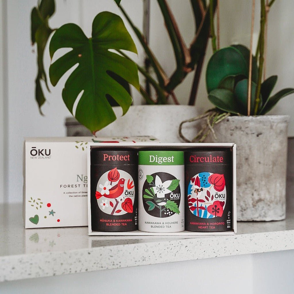 Oku | Printed Giftbox - Ngahere - Cove. Beach Essentials