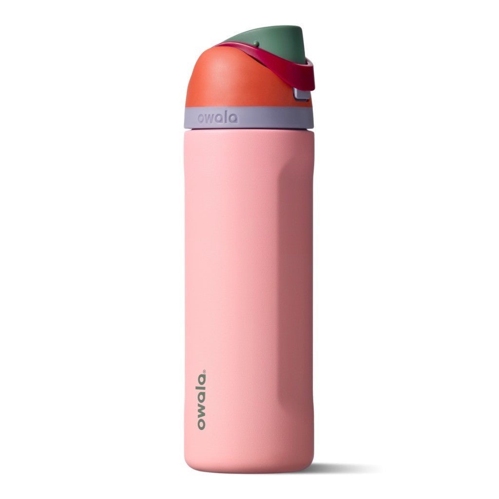 Owala FreeSip Water Bottle 710ml Sugar High on white