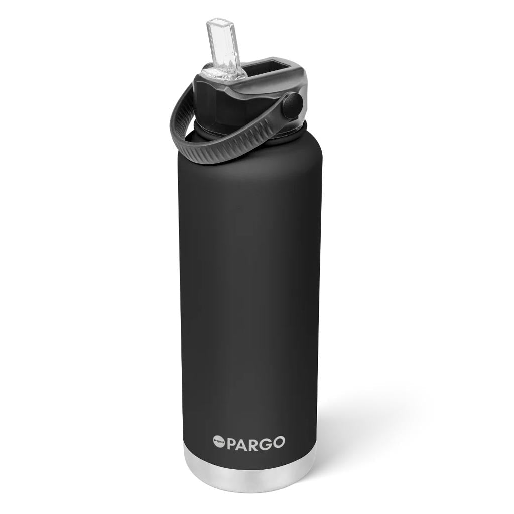 PARGO | 1200ml Sports Bottle - MIDNIGHT Black - Cove. Beach Essentials