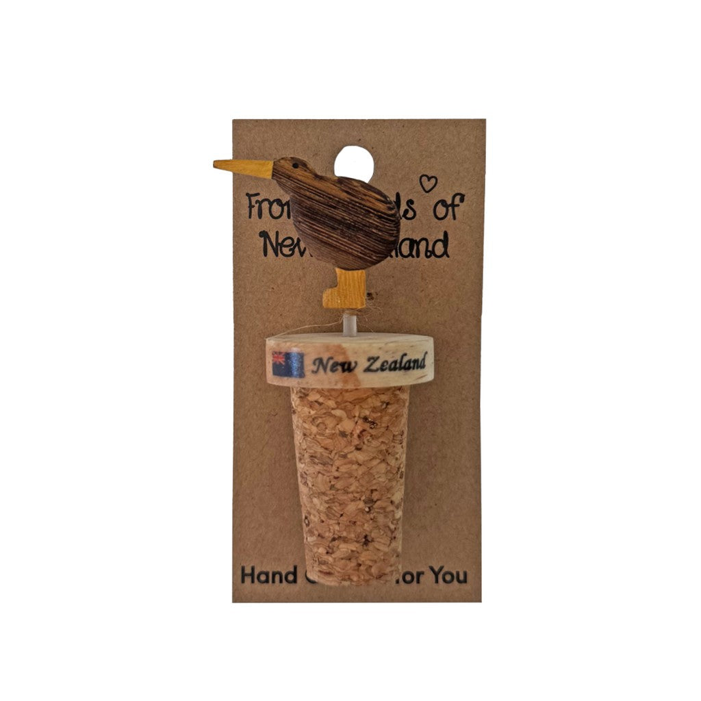 Kiwi bottle cork on its New Zealand gift card