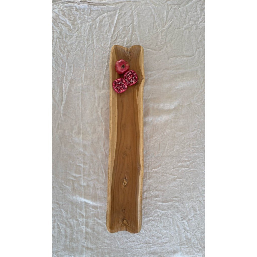 Parnell + co. | Organic Teak Long Bowl 100cm - Cove. Beach Essentials