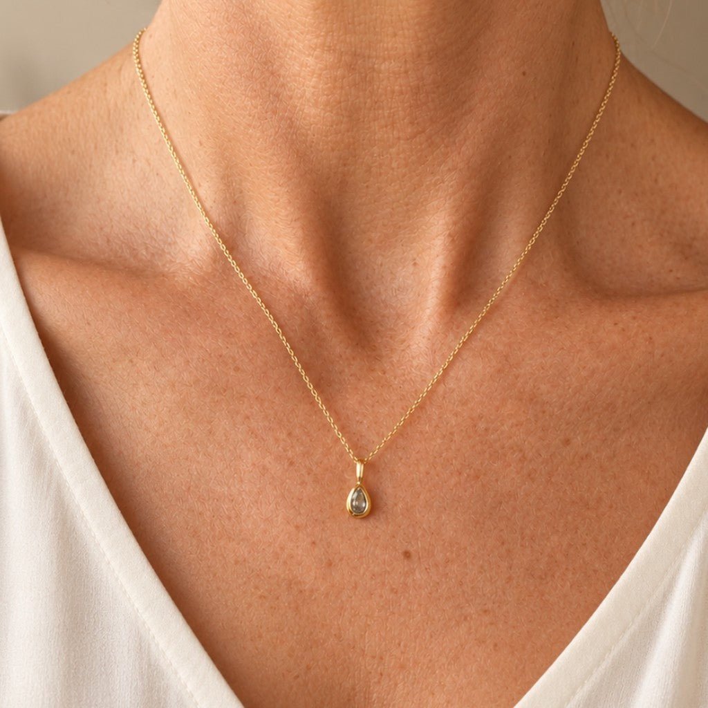 Sorella Of May | Mira Sterling Silver Aqua Necklace - Cove. Beach Essentials