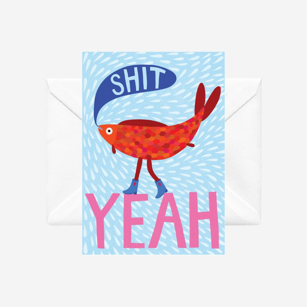 Studio Soph Shit Yeah greeting card front with envelope
