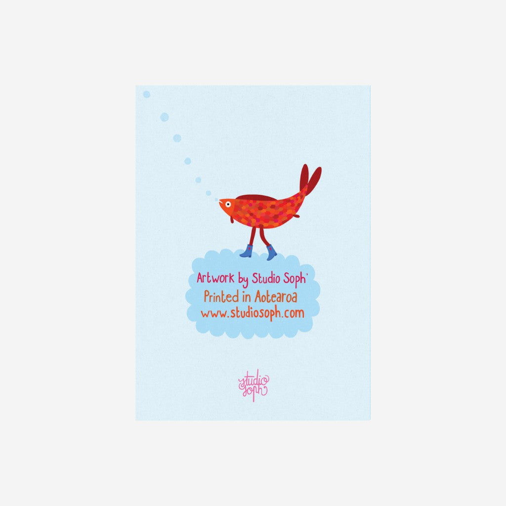 Back of the Studio Soph Shit Yeah greeting card