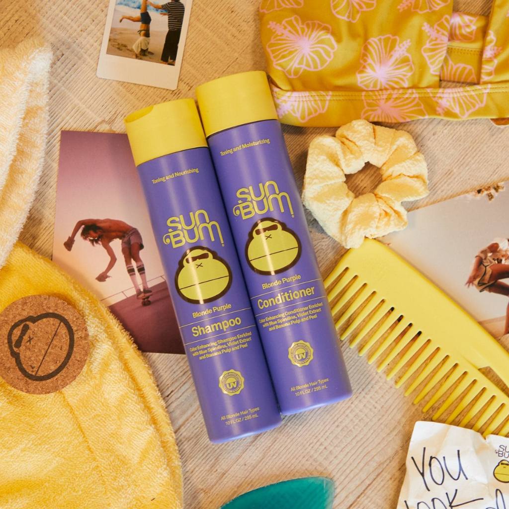 Sun Bum Blonde Purple Shampoo 300ml – Toning Shampoo - Cove. Beach Essentials