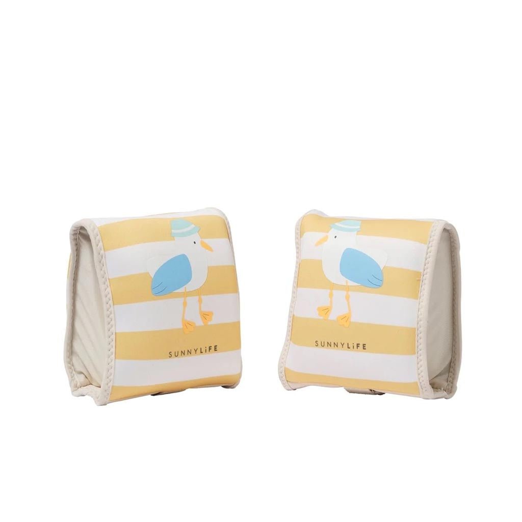 SunnyLife | Kids Floaties Sammy the Seagull Mustard Stripe - Cove. Beach Essentials