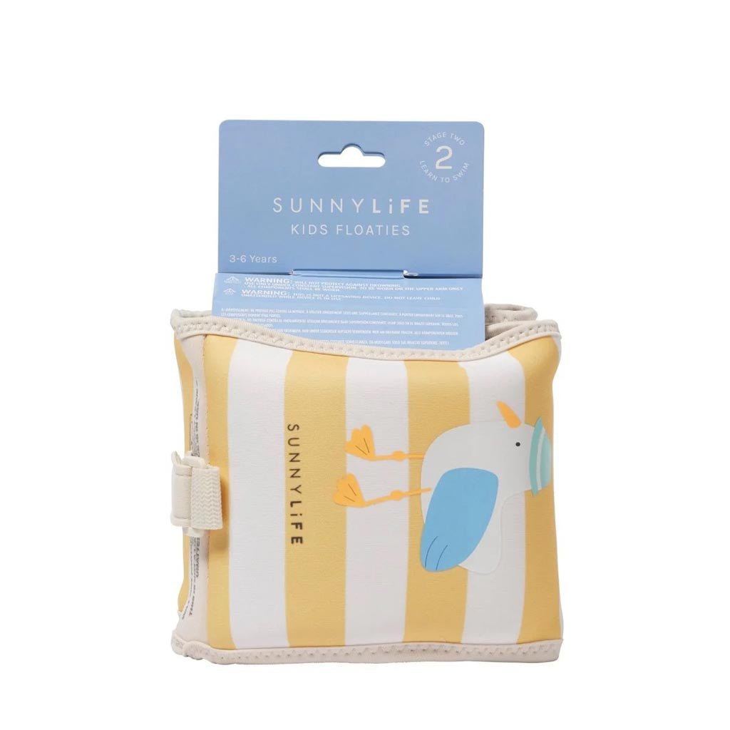 SunnyLife | Kids Floaties Sammy the Seagull Mustard Stripe - Cove. Beach Essentials
