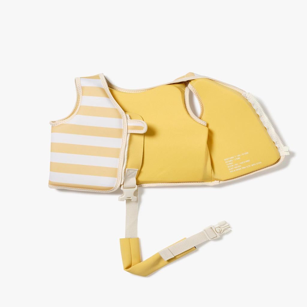SunnyLife | Kids Swim Vest Sammy the Seagull Mustard Stripe - Cove. Beach Essentials