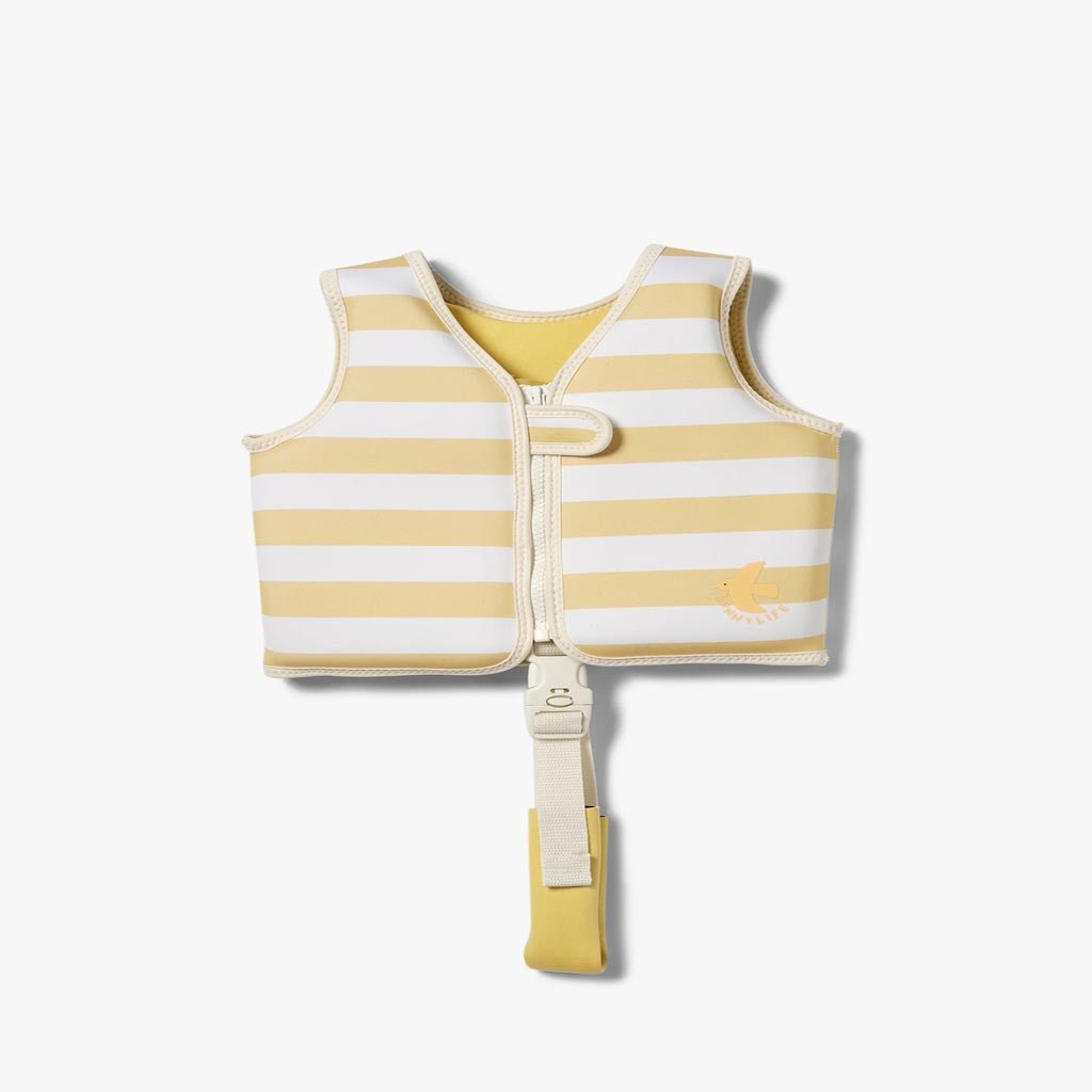 SunnyLife | Kids Swim Vest Sammy the Seagull Mustard Stripe - Cove. Beach Essentials