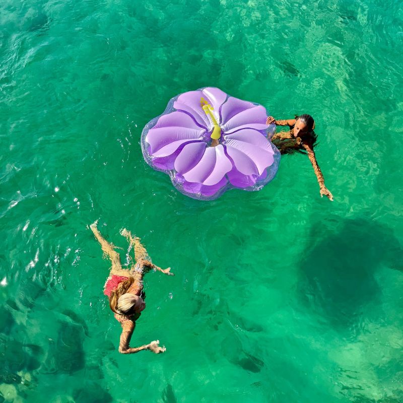 SunnyLife | Luxe Lie-On Float Hibiscus Pastel Lilac - Cove. Beach Essentials